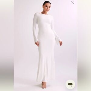 Meshki Tarna Long Sleeve White Dress